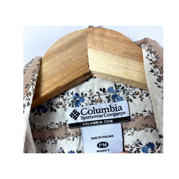 Women's Cottagecore Vintage Columbia Button Front Blouse PM - Picture 3 of 5